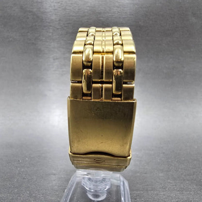ELgin Watch Men 36mm Blue Dial Gold Tone Daydate Round FC336B New Battery7