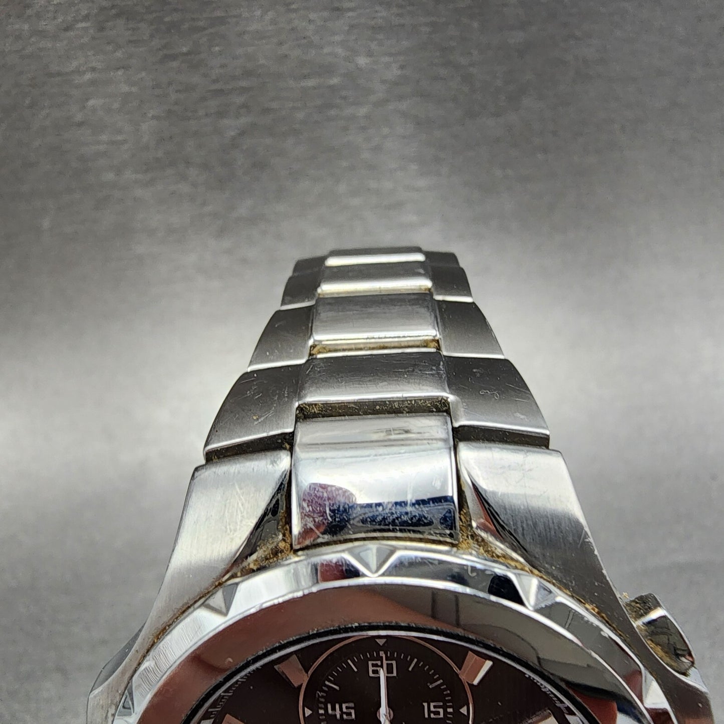 Seiko Coutura Chronograph Watch Men 43mm Black Dial Steel Date Round New Batt
