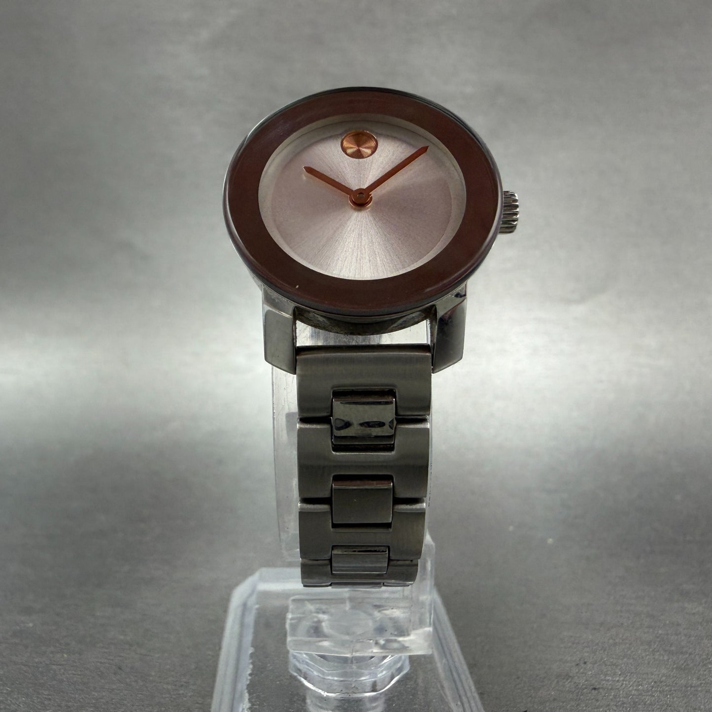 Movado Bold Watch Women 25mm Silver Dial Silver Tone 01.3.14.6116 New Battery5