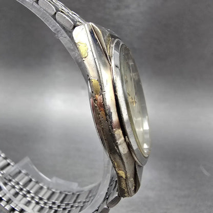 Citizen Junction Eco-Drive Watch Men 35mm Champpange Dial Two Tone Round Works3