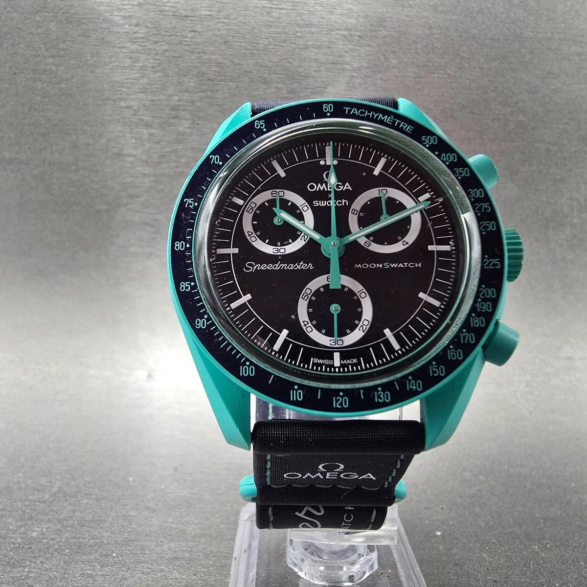 OMEGA x Swatch MoonSwatch Mission to Earth Polar Lights Mens Chronograph Blue5