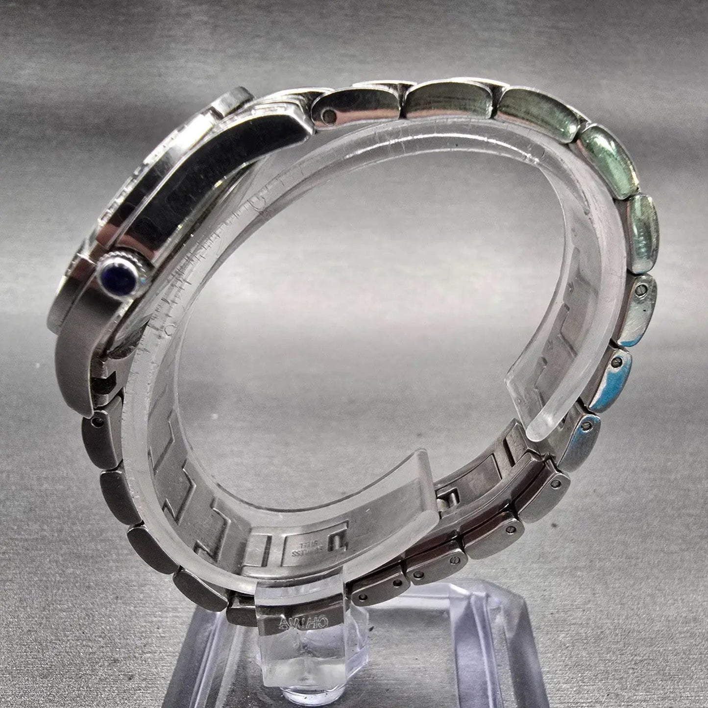 Bulova Watch Women 30mm MOP Dial Silver Tone Gemmed Round 96L116 New Battery F6