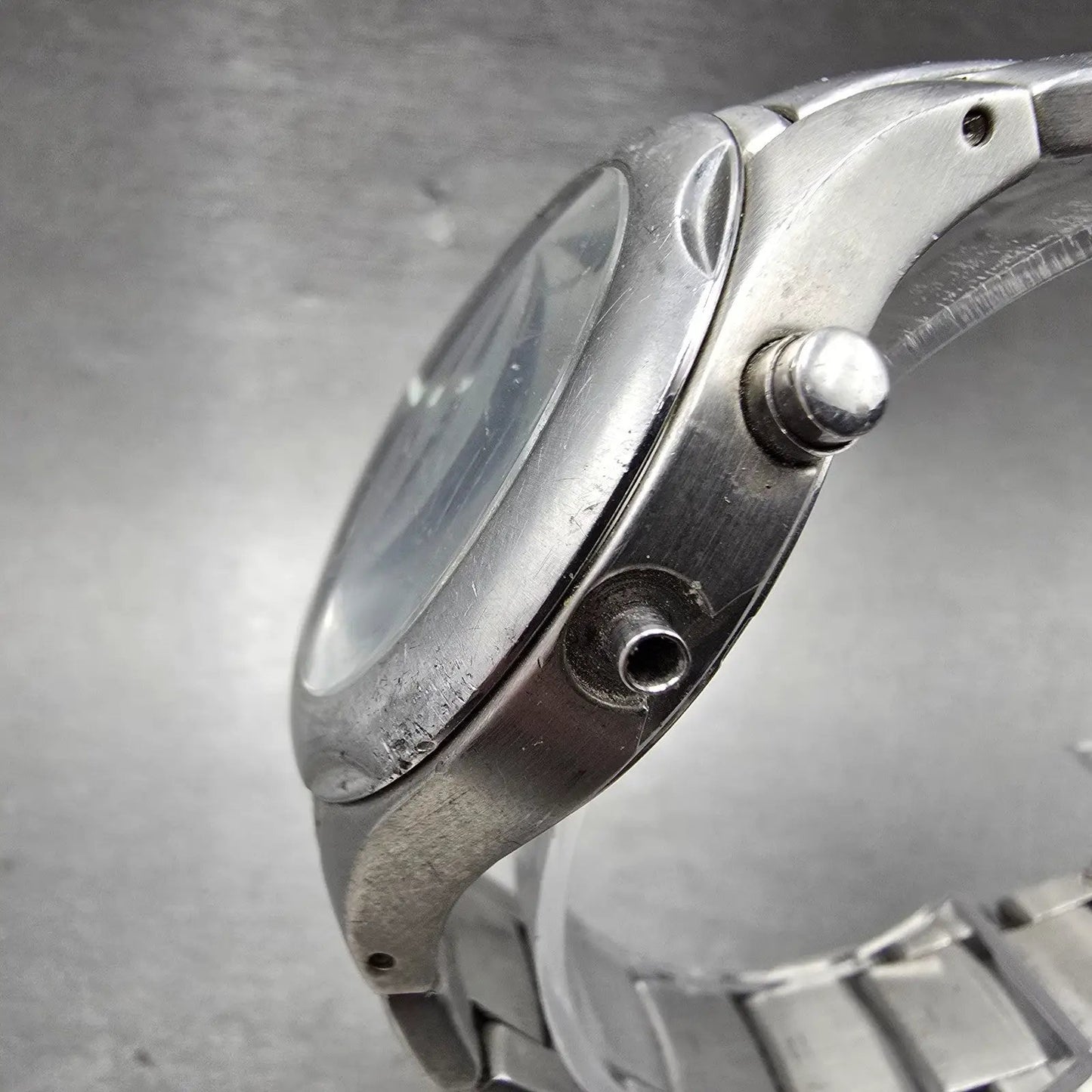 Fossil Big Tic Watch Men 40mm Black Dial Silver Tone Round JR-8094 PARTS3