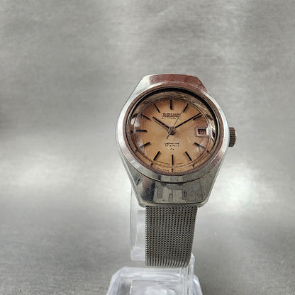 Seiko Special Watch Women 24mm champagne Dial Silver Tone Automatic 2205-0160