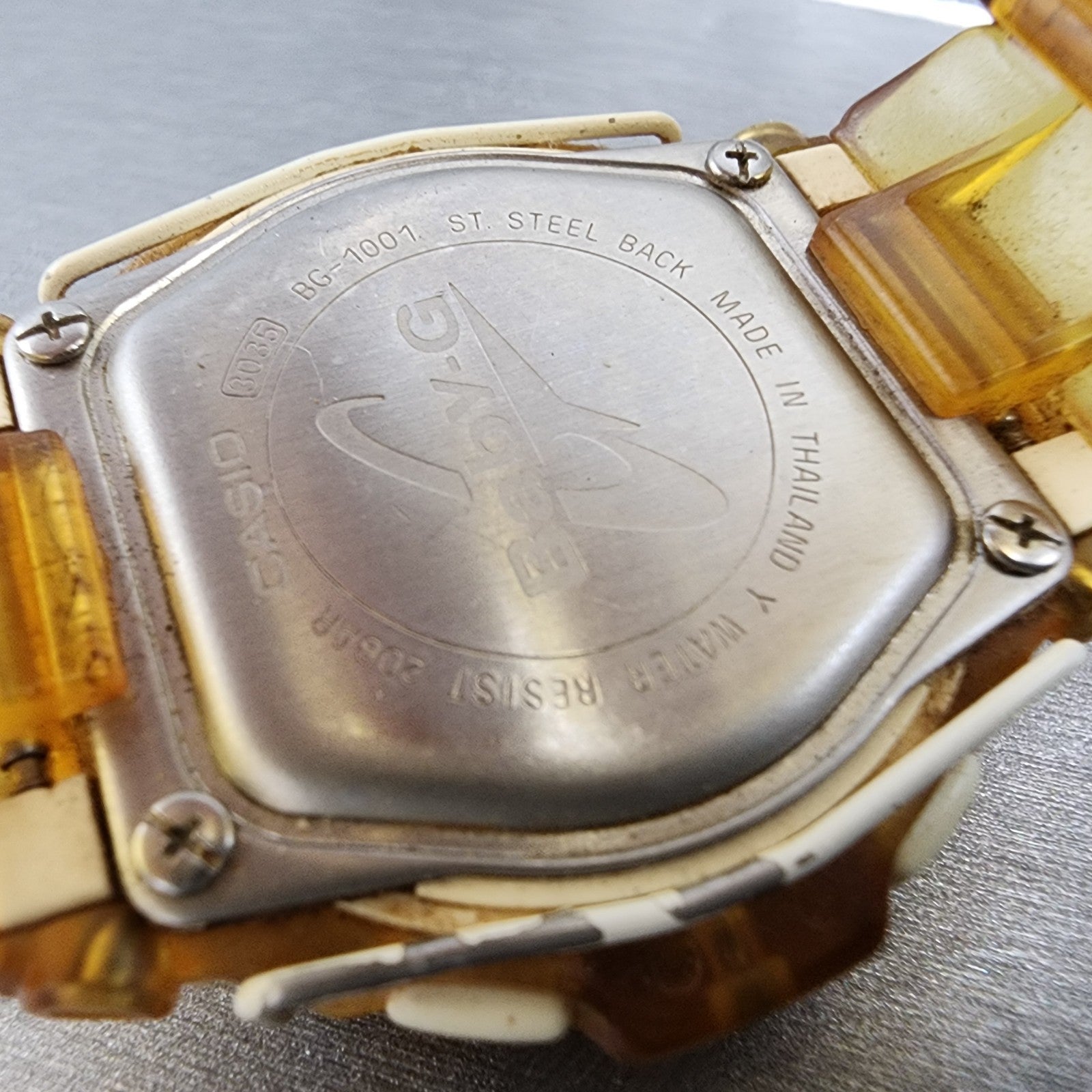 Casio BabyG Watch Women Digital Clear Case Alarm Chronograph BG1001 New Battery9