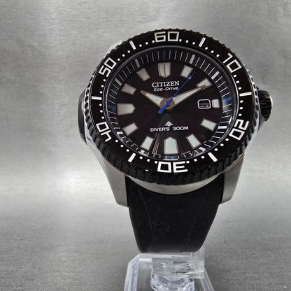 Citizen Eco-Drive Promaster Dive Watch Men 47mm Black Dial Steel Date Runs5