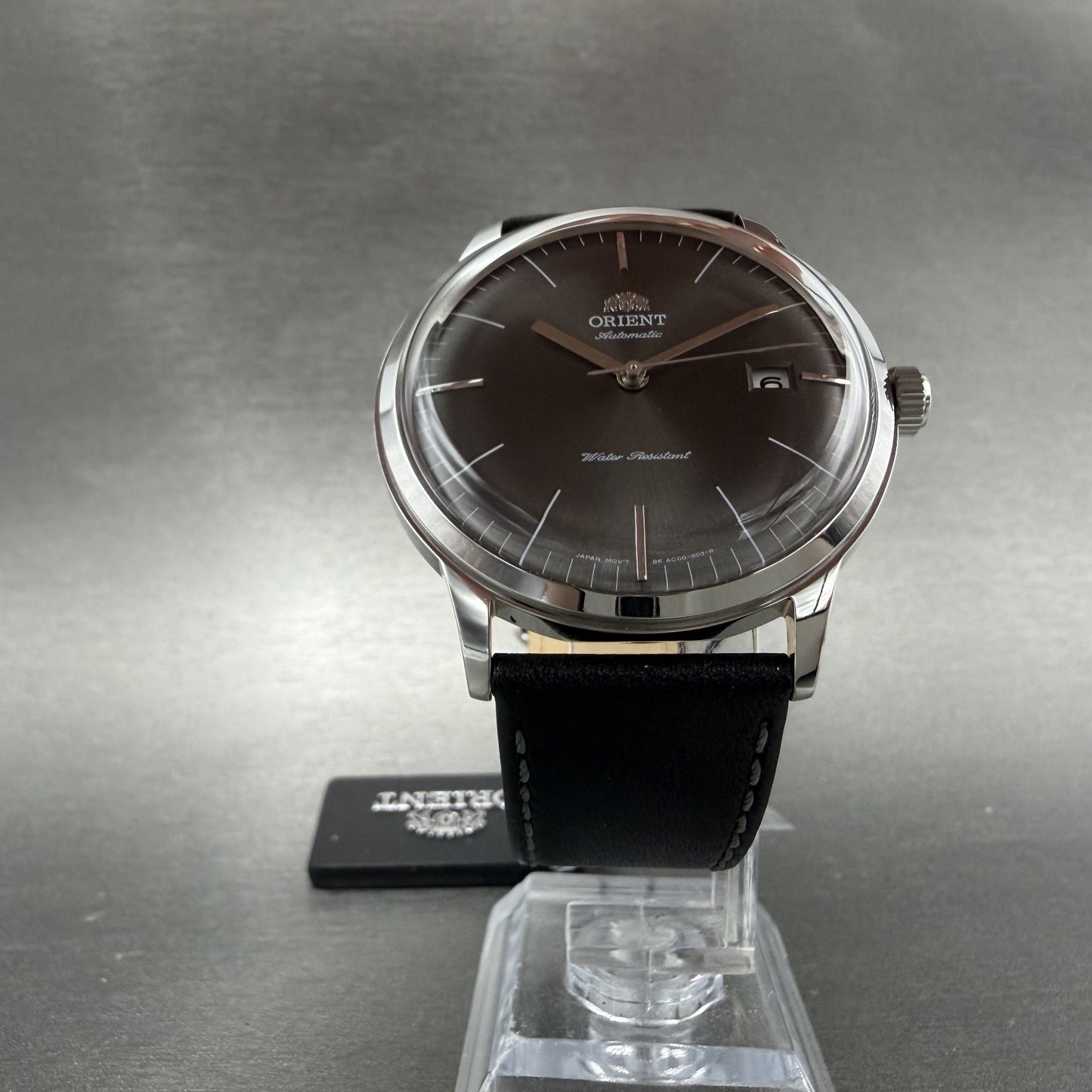 Orient Bambino Watch Men 41mm Gray Dial Stainless Steel Date Round Automatic5
