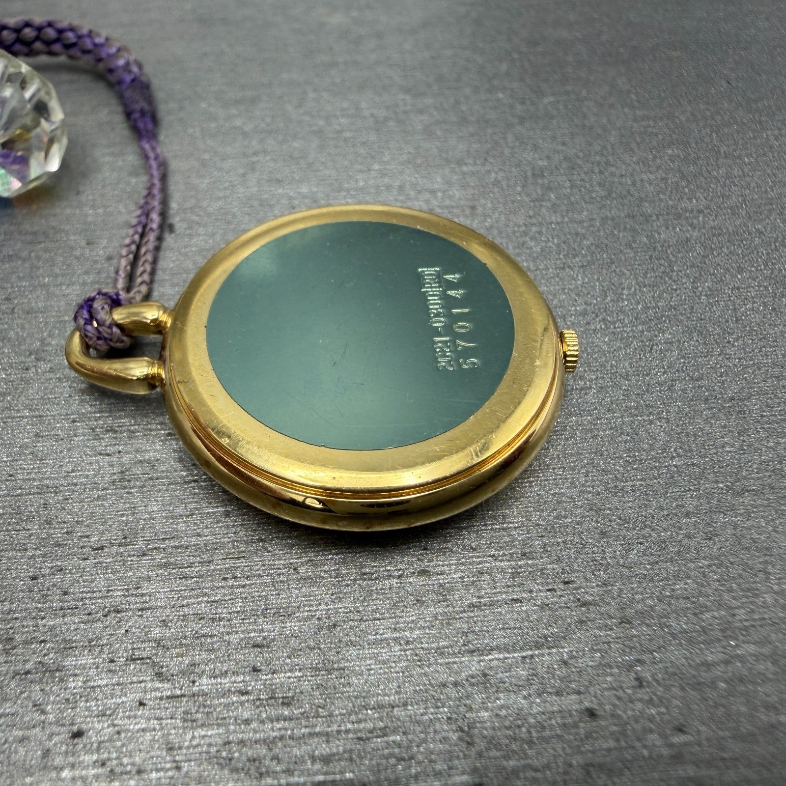 Seiko Pocket Watch Women 27mm Champagne Dial Gold Tone 2C21-0300 New Battery11