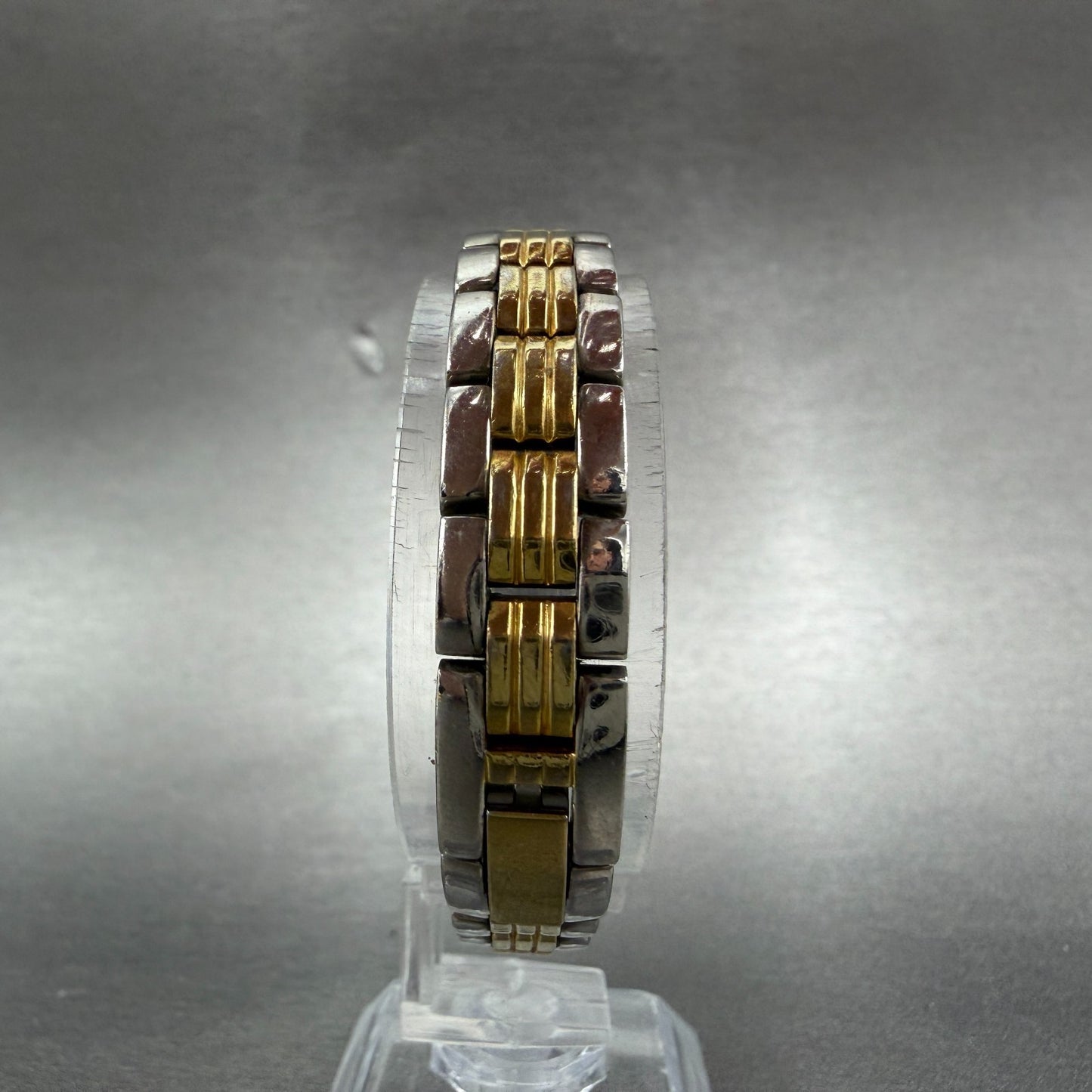 Bulova Watch Women 15mm MOP Dial Two Tone Rectangle 98L001 New Battery7