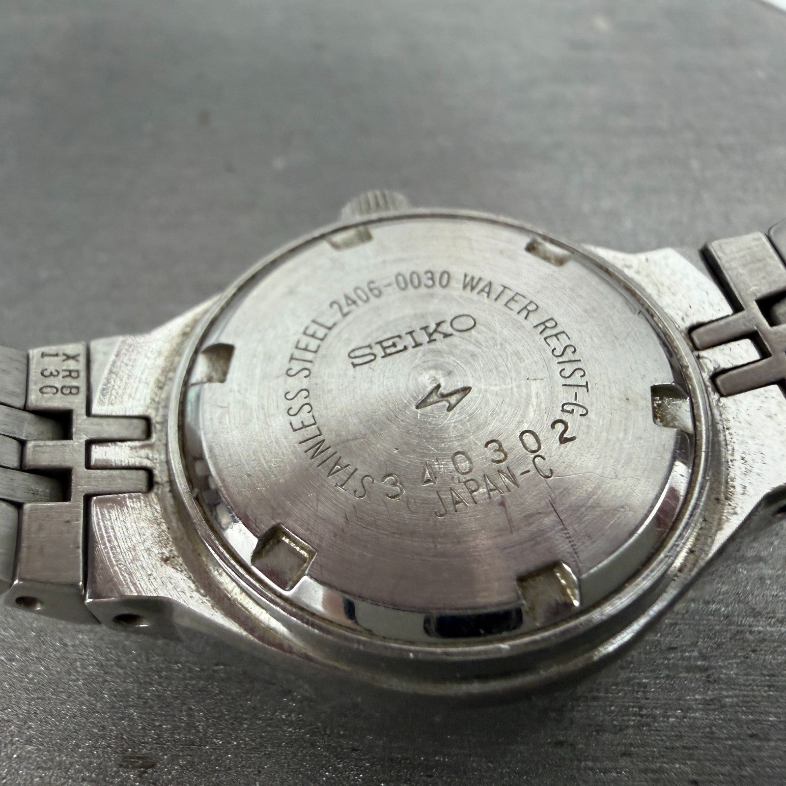 Seiko Automatic Watch Women 26mm Silver Dial Two Tone Daydate 2406-0030 Runs9