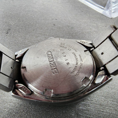 Seiko Watch Women 25mm White Dial Silver Tone Daydate 7n830011 Round NewBattery9