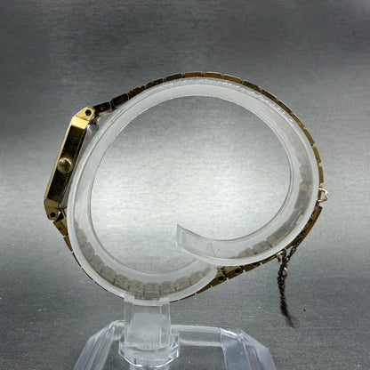 Seiko Watch Women 12mm Champagne Dial Gold Tone 1320-5029 New Battery Vintage 786