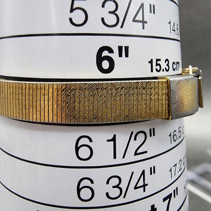 Seiko Watch Women 17mm Gold Dial Gold Tone Hexagon 2P215A29 New Battery10