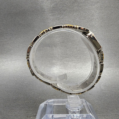 Seiko Watch Women 16mm Champagne Dial Two Tone Hexagon 4n006610 New Battery8