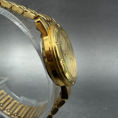 Citizen Watch Women 24mm Cream Dial Gold Tone Date Round 1012-K13131 New Batt 564