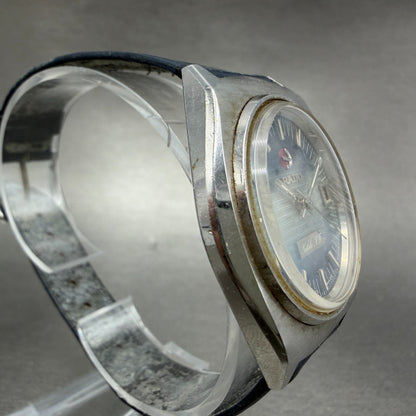 Rado Natale N.F Watch Men 37mm Blue Dial Steel Date Automatic PARTS4