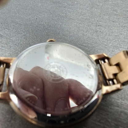Citizen Eco-Drive Watch Women 31mm Beige Dial Rose Gold Tone Date Round Runs9