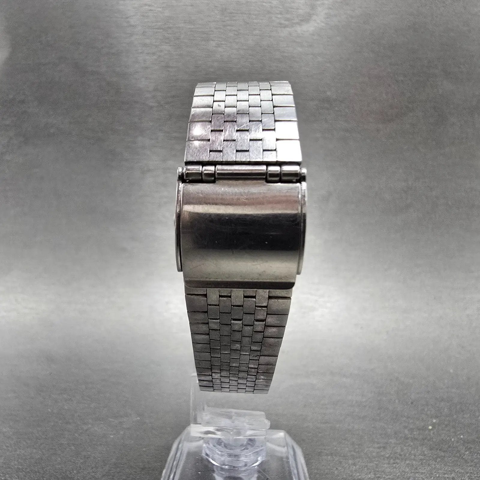 Seiko Emblem Watch Men 35mm Silver Dial Silver Tone Round 4120-9000 New BatteryK8