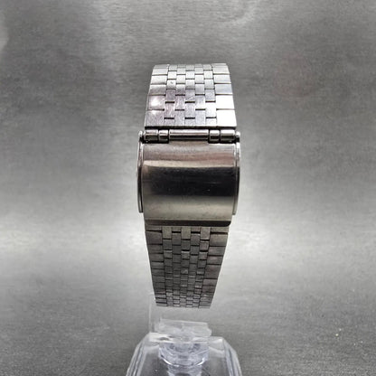 Seiko Emblem Watch Men 35mm Silver Dial Silver Tone Round 4120-9000 New BatteryK8