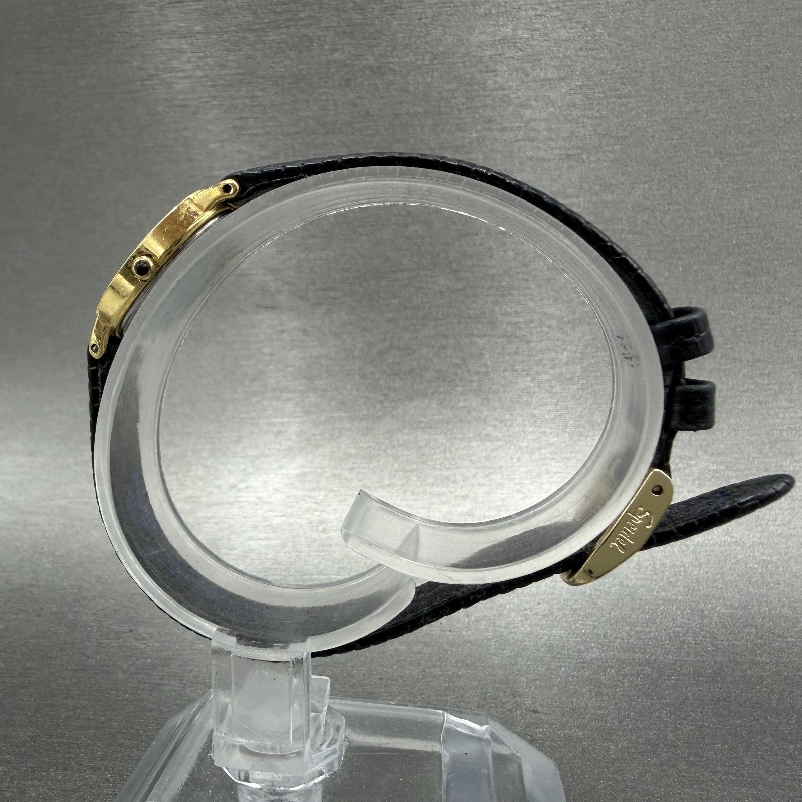 Seiko Lassale Watch Women 15mm Champagne Dial Gold Tone Oval 2F50-5269 New Batt6