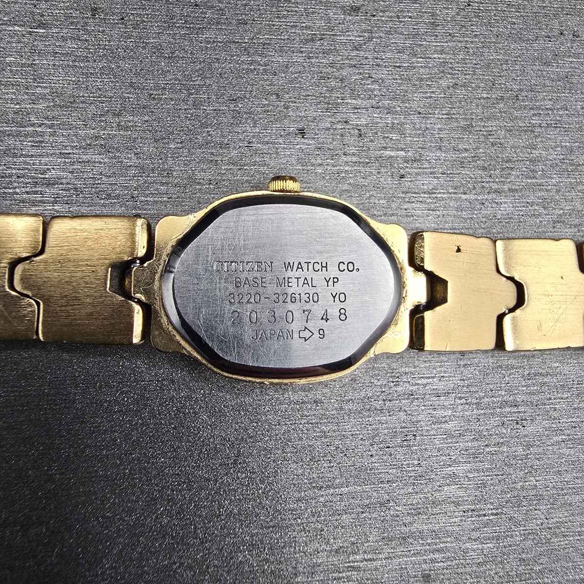 Citizen Watch Women 17mm MOP Dial Gold Tone Rectangle 3220-326130 New Battery KP10