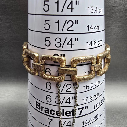 Seiko Watch Women 16mm Champagne Dial Gold Tone Rectangle 11-3459 Manual Wind9