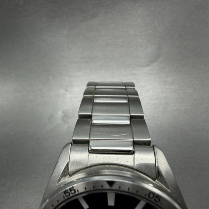 Seiko Solar Watch Men 42mm Blue Dial Silver Tone Date Round V157-0CP0 Runs4