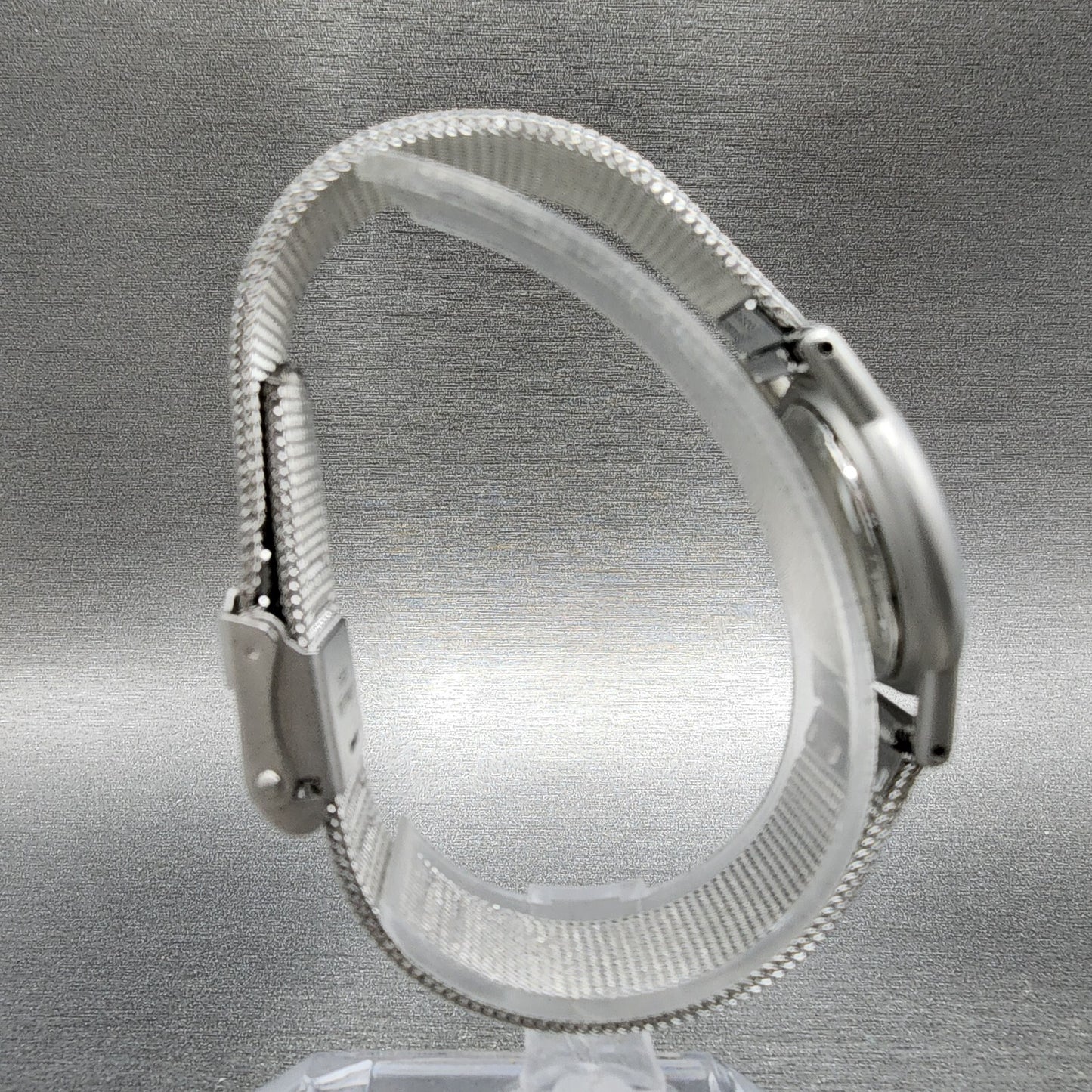 Skagen Watch Women 25mm Silver Dial Steel Round Mesh Band 4SSS New Battery
