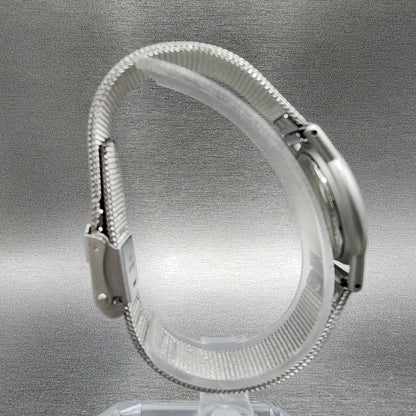 Skagen Watch Women 25mm Silver Dial Steel Round Mesh Band 4SSS New Battery