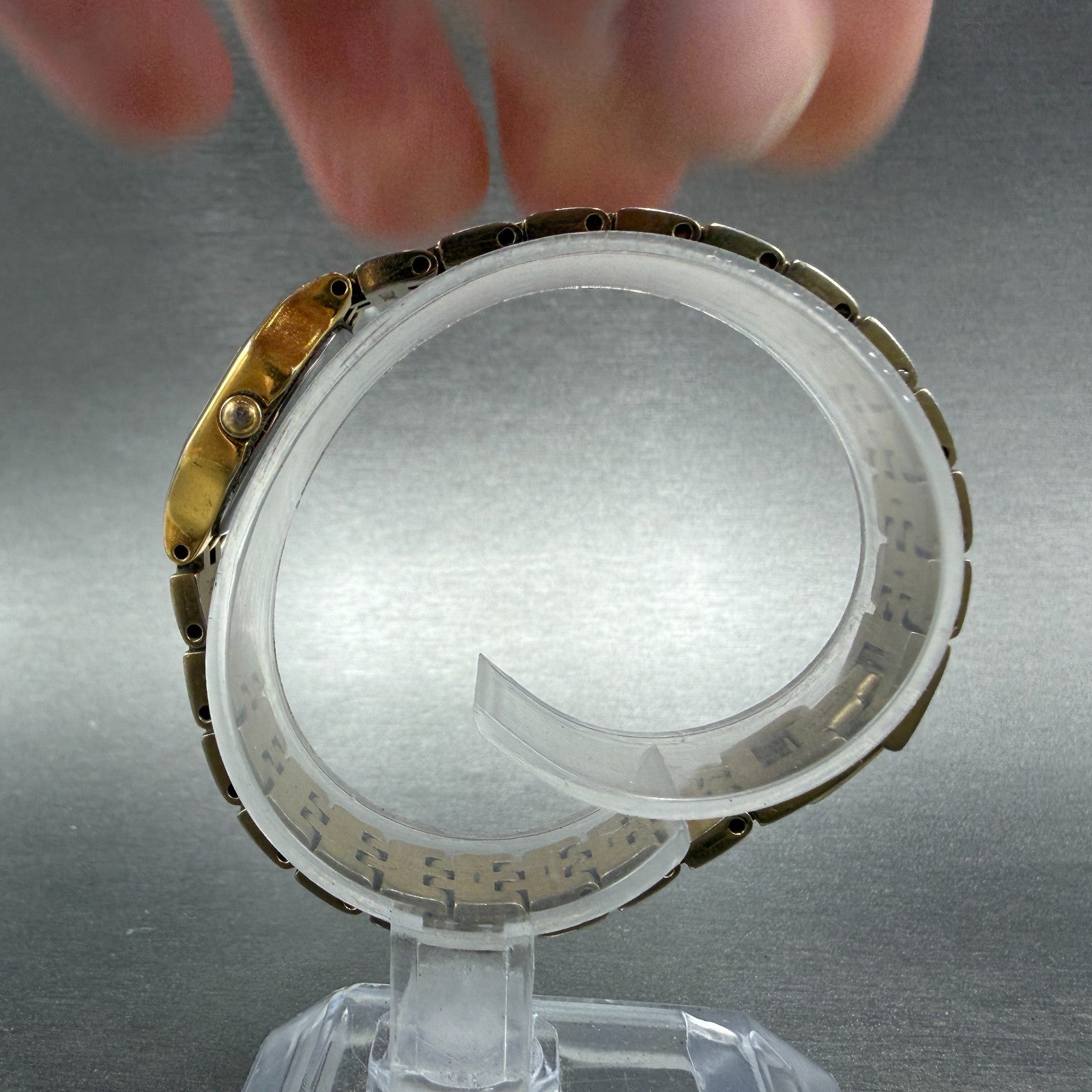 Seiko Watch Women 16mm Champagne Dial Gold Tone Octagon 1N00-0GT0 New Battery6