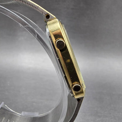 Seiko Analog Digital Watch Men 30mm Champagne Dial Gold Tone H448-5080 PARTS4