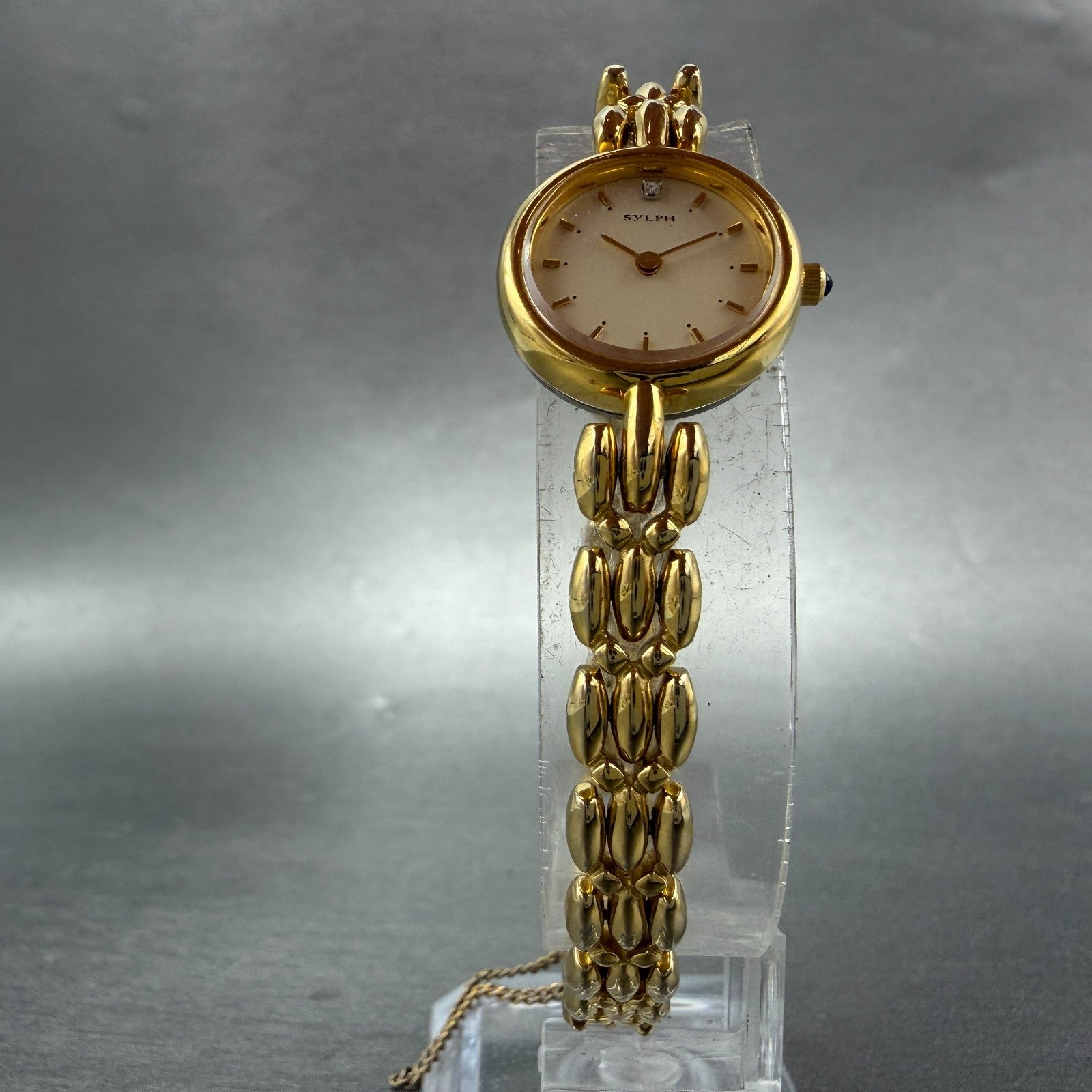 Citizen Sylph Watch Women 18mm Champagne Dial Gold Tone Round New battery5