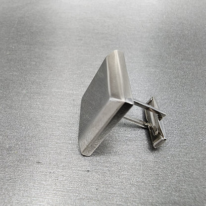 VTG Endura Cuff Link Watch Silver Tone White Dial Manual Wind PARTS