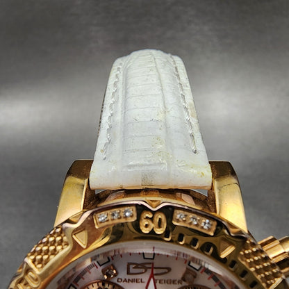 Daniel Steiger Equinox Chronograph Watch Women 36mm MOP Dial Rose Gold New Batt4