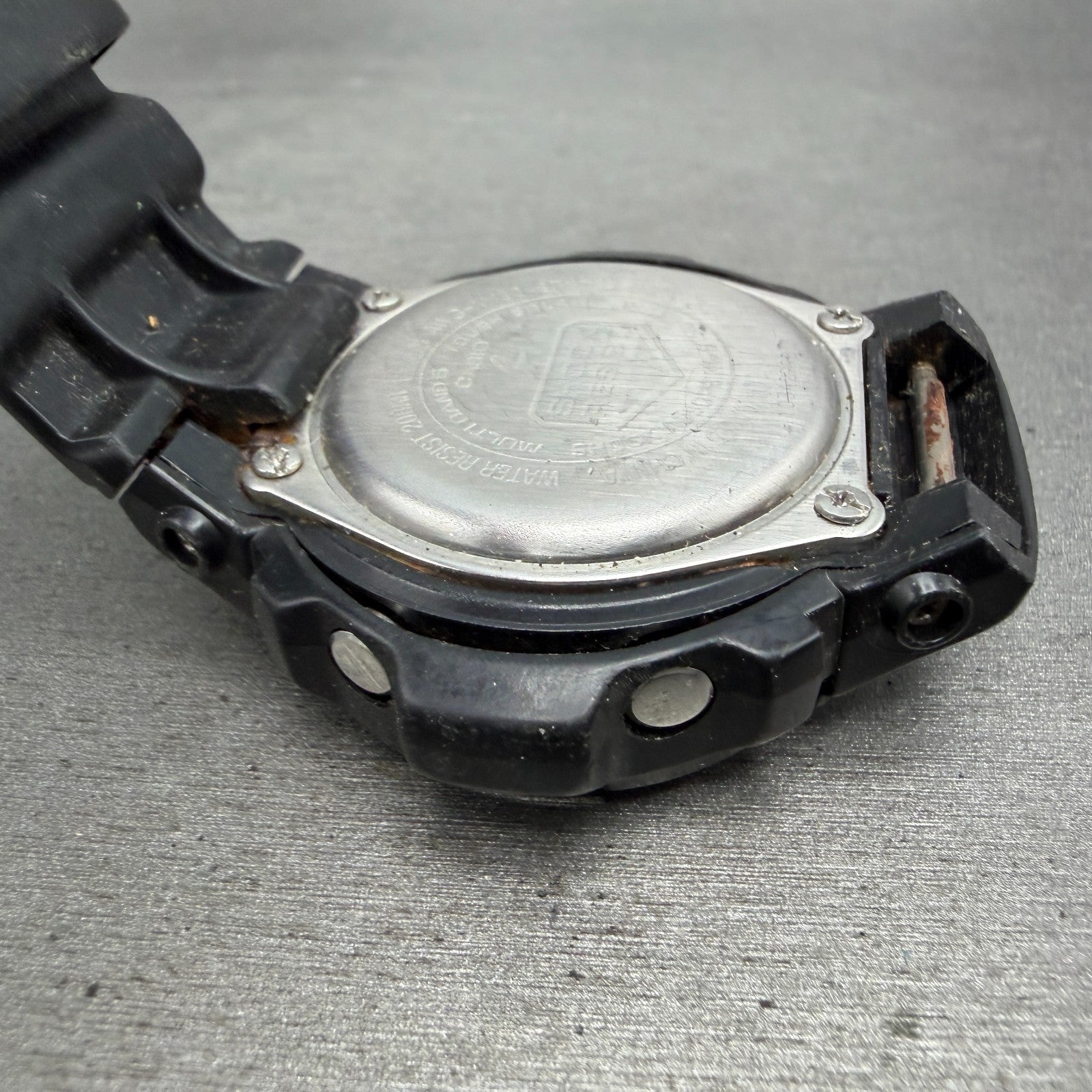Casio G-Shock AWG-M100 Watch Men 49mm Gray Dial Black Tone Solar Works READ!!!8