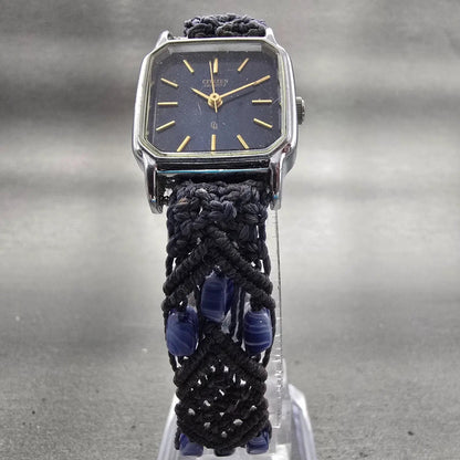 Citizen CQ Watch Women 21mm Blue Dial Silver Tone Rectangle 4031-S60414 New Bat5