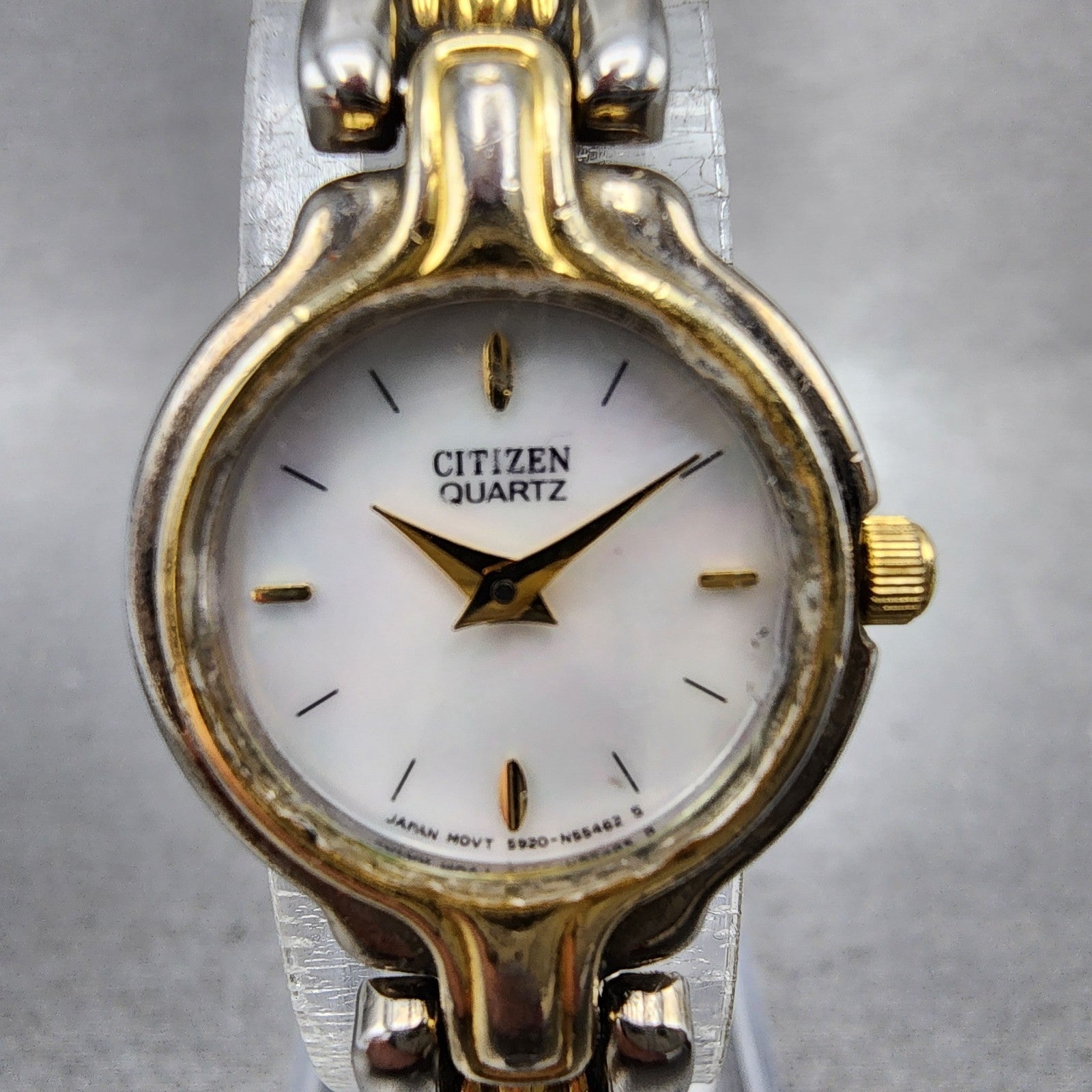 Citizen Watch Women 20mm MOP Dial Two Tone Round 5920S57308 New Battery1