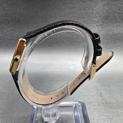 Citizen Tank Watch Women 17mm Black Dial Gold Rectangle 3220-S18604 New Battery6