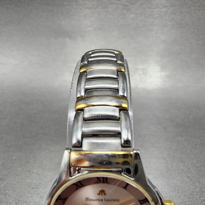 Maurice Lacroix Miros Watch Women 24mm Silver Dial Two Tone Round New Battery4