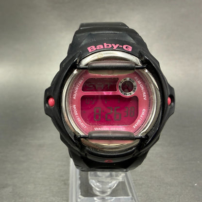 Casio Baby-G Watch Women Pink Black Digital Alarm Chronograph BG-169R New Batt0