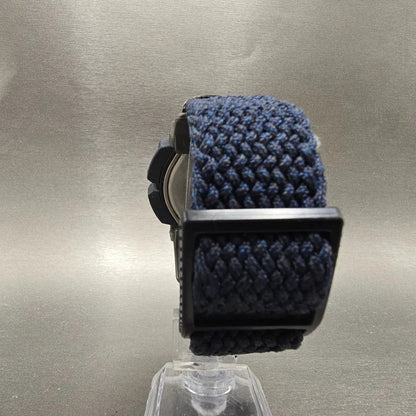 Casio G-Shock DW-9500 Watch Men 48mm Silver Blue Alarm Chronograph New Battery7