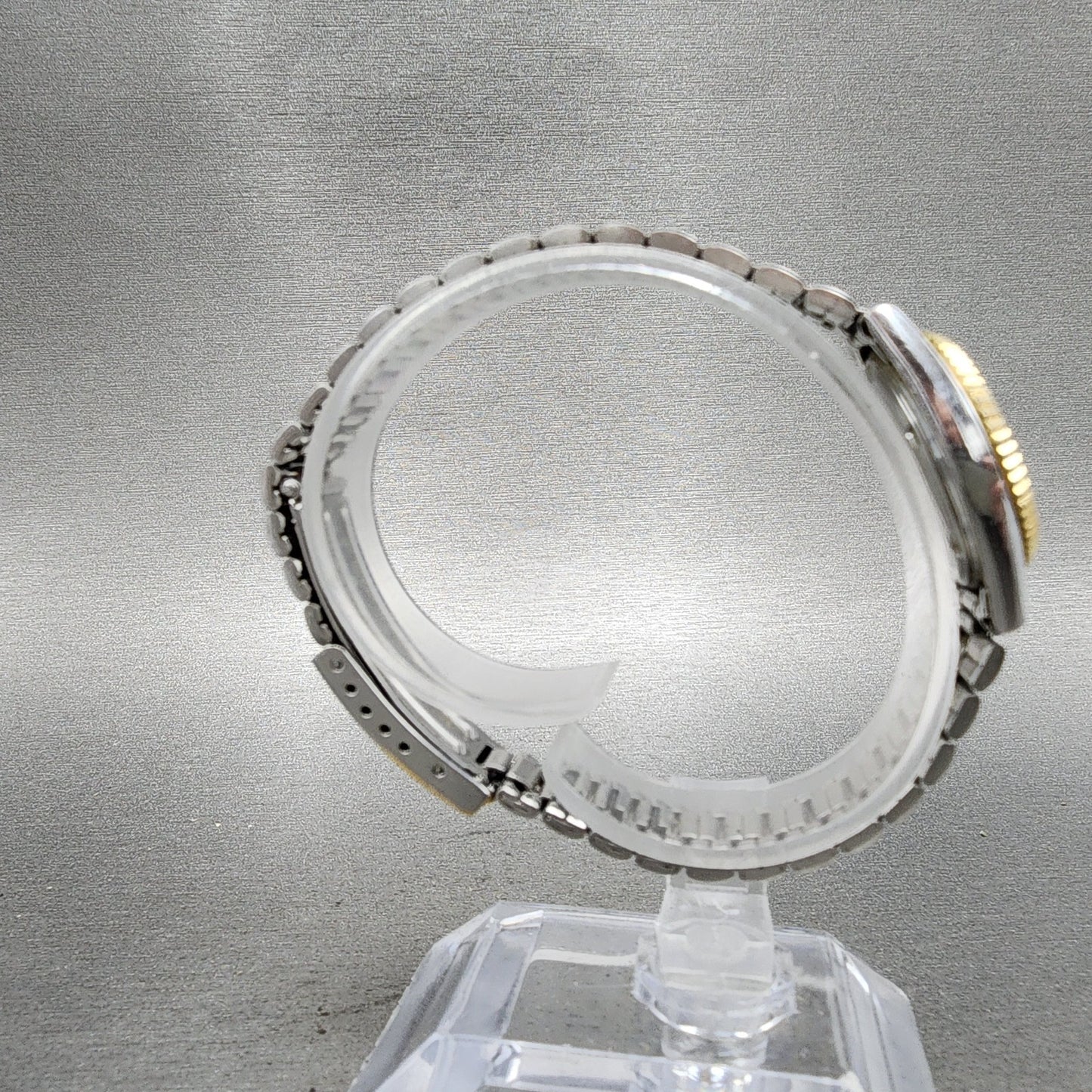 Seiko SQ Watch Women 24mm Gold Dial Two Tone Daydate Round 3E230A60 New Battery8