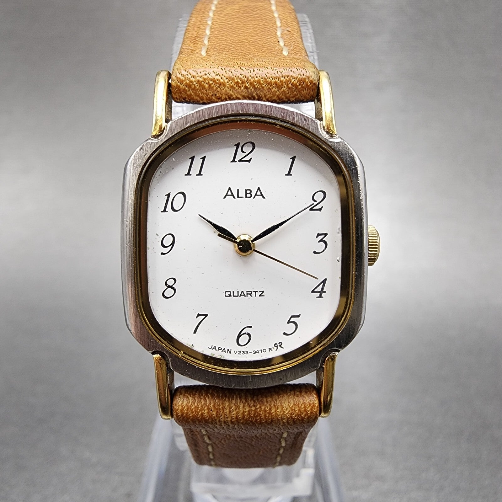 Alba Watch Women 20mm White Dial Two Tone V2335900 New Battery0