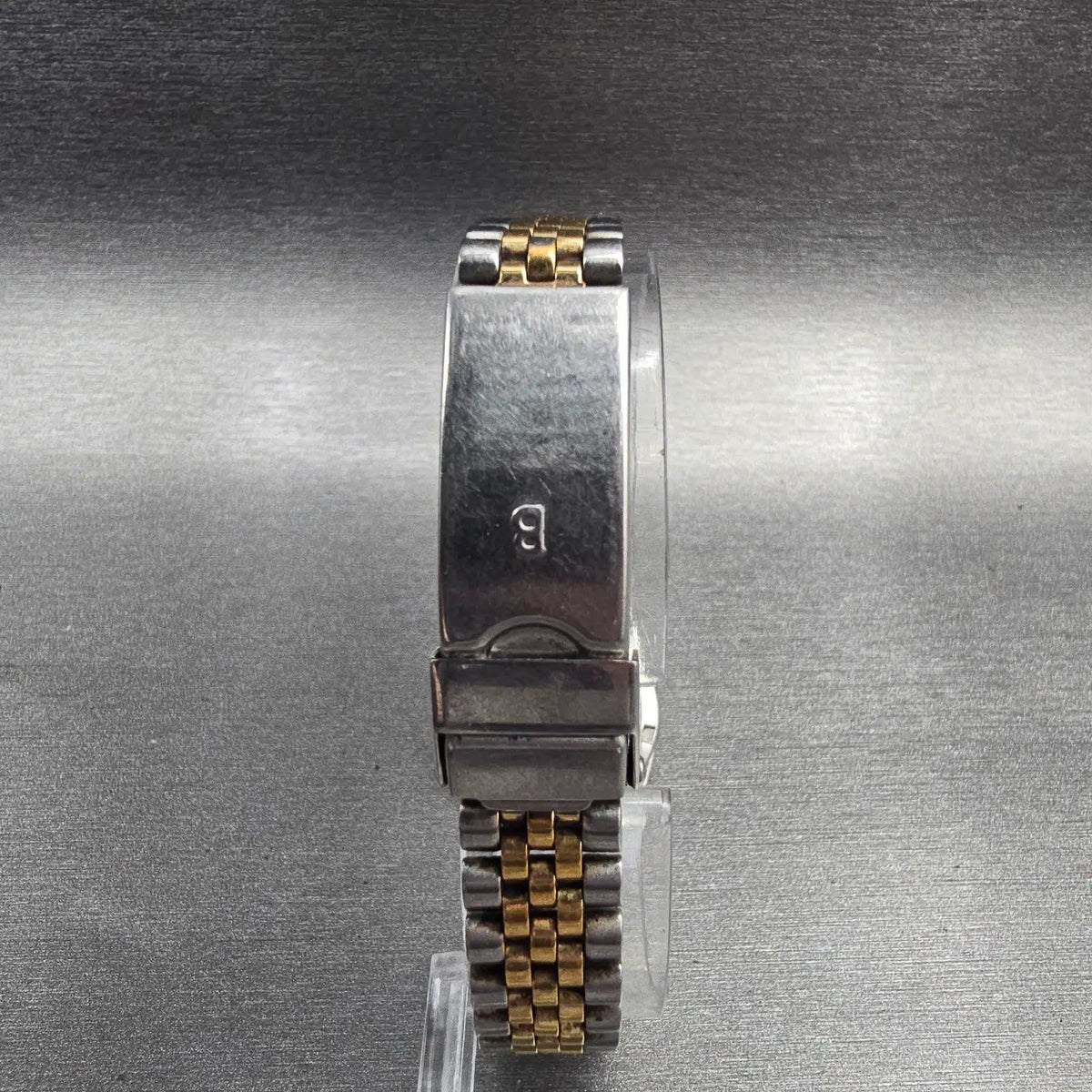 Bulova Marine Star Watch Women 24mm Gold Dial Two Tone Date Round 90G17 New Batt7