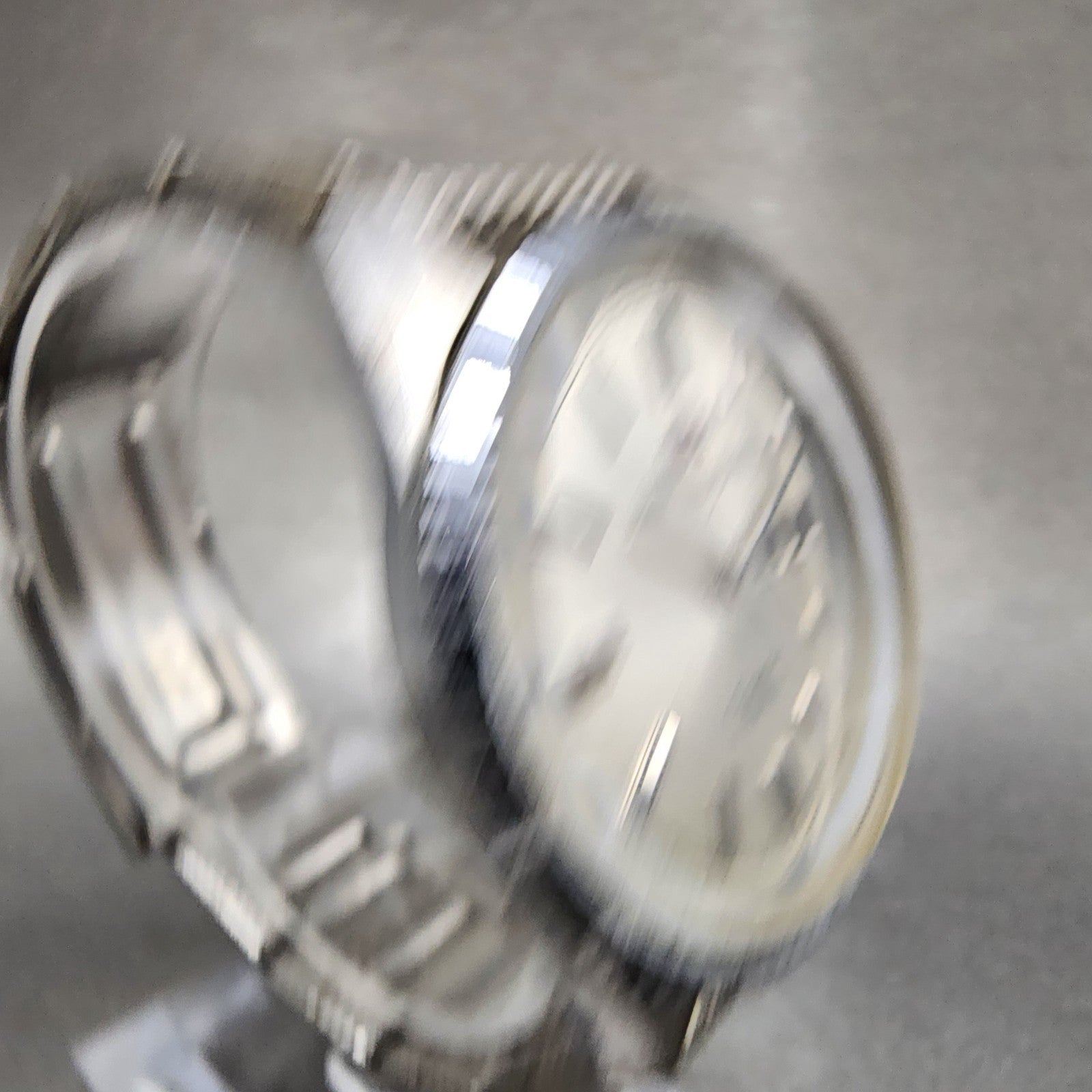 Orient AAA Deluxe Crystal Watch Men 36mm White Dial Silver Daydate READ!!!! Runs3
