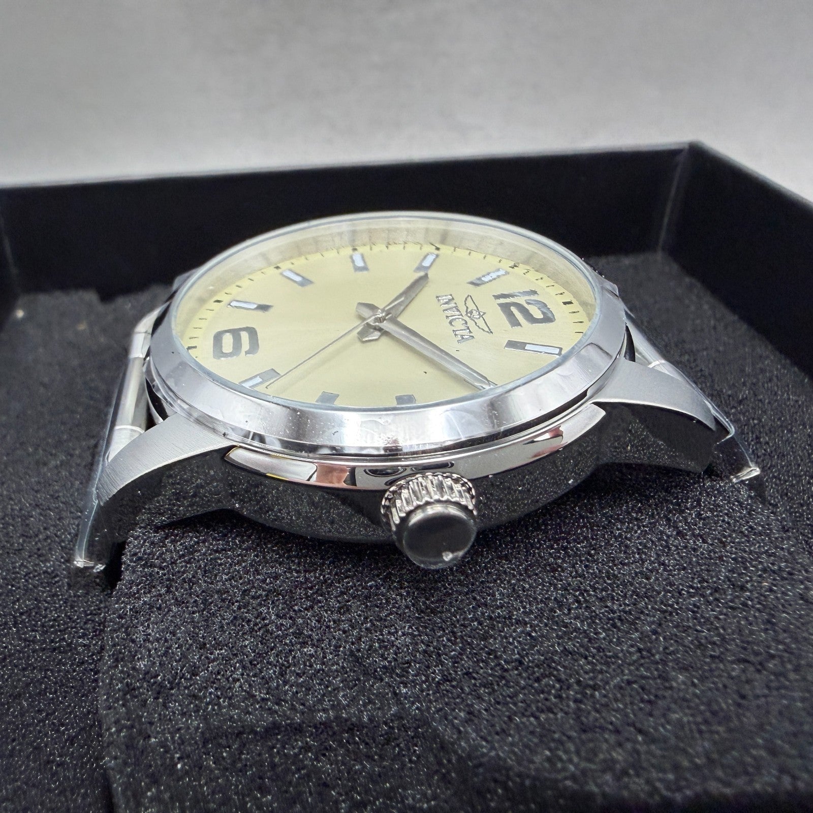 Invicta Celestial Watch Men 43mm Cream Dial Silver Round Bracelet 484925