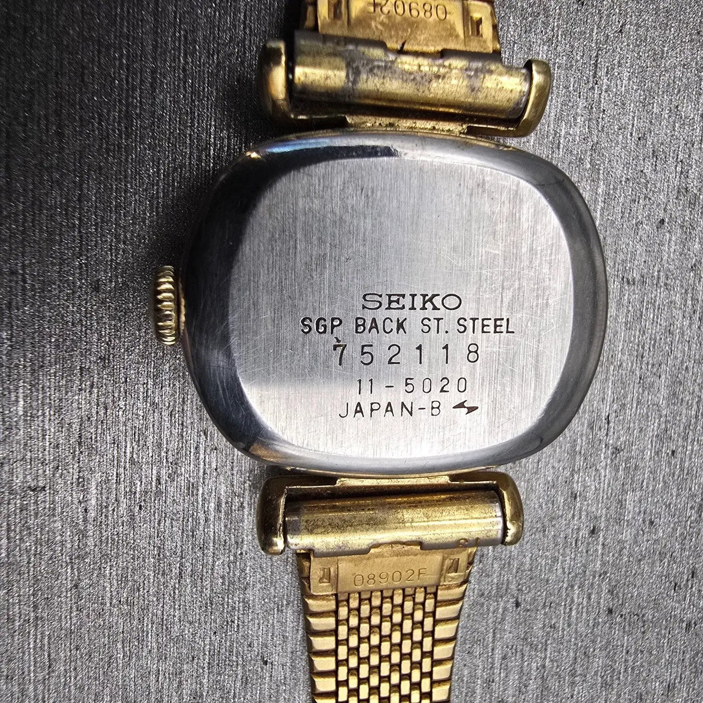 Seiko Watch Women 25mm Brown Dial Gold Tone Oval 11-5020 Manual Wind Vintage10