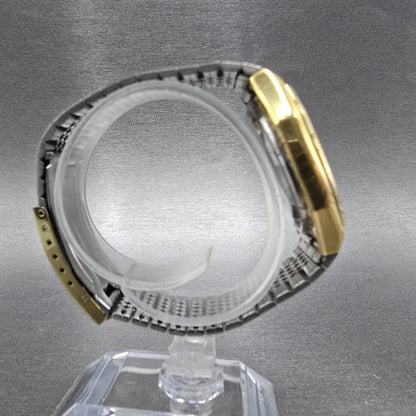 Citizen Analog Digital Watch Men 33mm Champagne Dial Gold 4-082184 PARTS VTG9