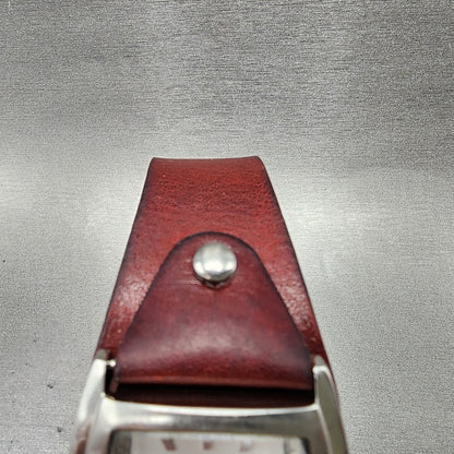Fossil Watch Women 33mm White Dial Silver Tone Rectangle JR8133 New Battery4