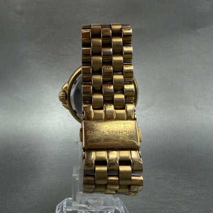 Michael Kors Watch Women 38mm Champagne Dial Gold Tone Round MK-3185 New Battery7